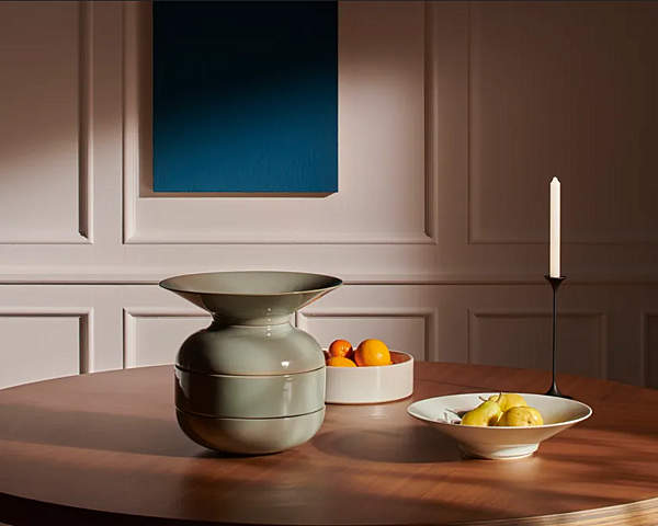 Centrotavola in ceramica smaltata lucida CASSINA Torrecotta fabbrica CASSINA dall'Italia. Foto №4