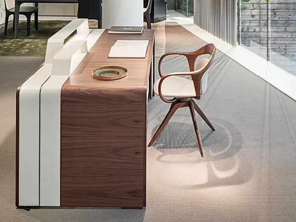 Scrivania rettangolare con cassetti in legno Alma GIORGETTI fabbrica GIORGETTI dall'Italia. Foto №6