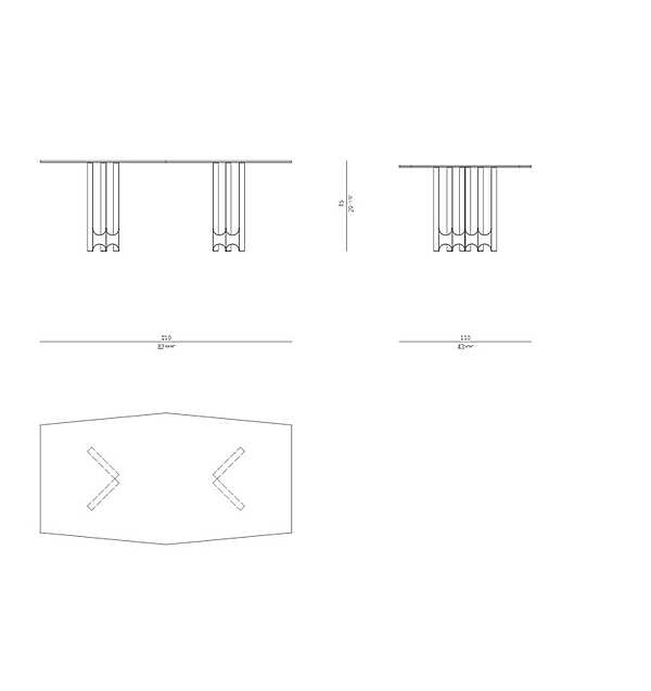 Tavolo ROSSATO CRS - 01 fabbrica ROSSATO dall'Italia. Foto №4