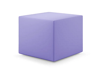 Pouf quadrato imbottito in tessuto Pan R Adrenalina IMB1072127