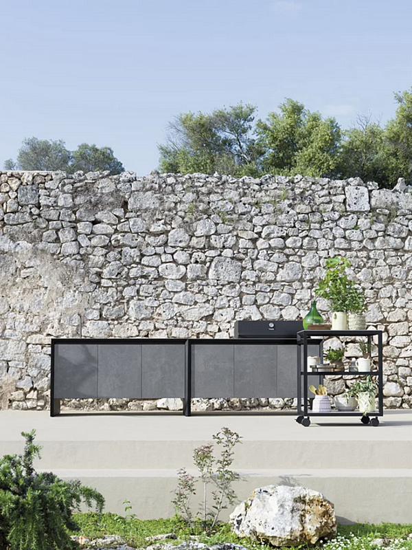 Cucina da esterno in alluminio e ceramica con barbecue VARASCHIN fabbrica VARASCHIN dall'Italia. Foto №4