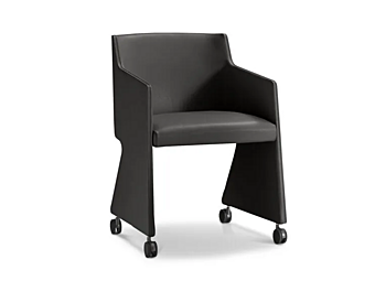 Sedia da allenamento in pelle con ruote Ophy i 4 Mariani
