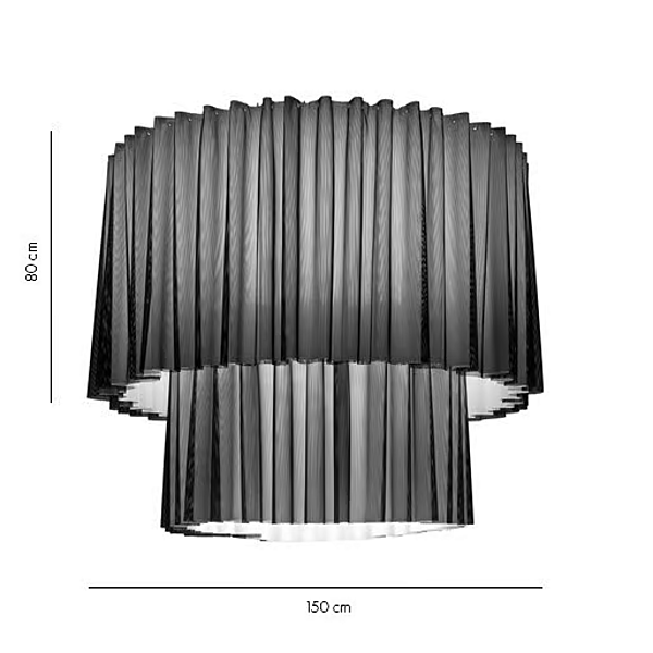 Lampada a soffitto in tessuto Trevira CS AXOLIGHT SKIRT PL SK 100 2, PL SK 150 2 fabbrica Axolight dall'Italia. Foto №5