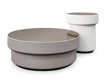 Tavolino da caffè rotondo in vetro specchiato Coil FORMITALIA