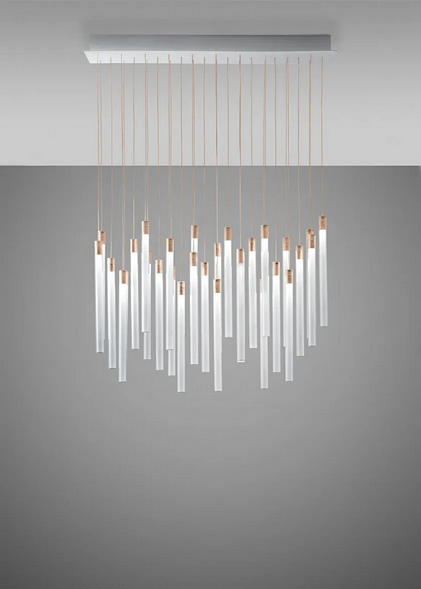 Lampada a sospensione in vetro borosilicato LED Multispot Tooby Fabbian fabbrica Fabbian dall'Italia. Foto №5