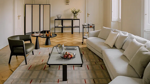 Tavolino da caffè quadrato in vetro POLTRONA FRAU DUO fabbrica POLTRONA FRAU dall'Italia. Foto №4