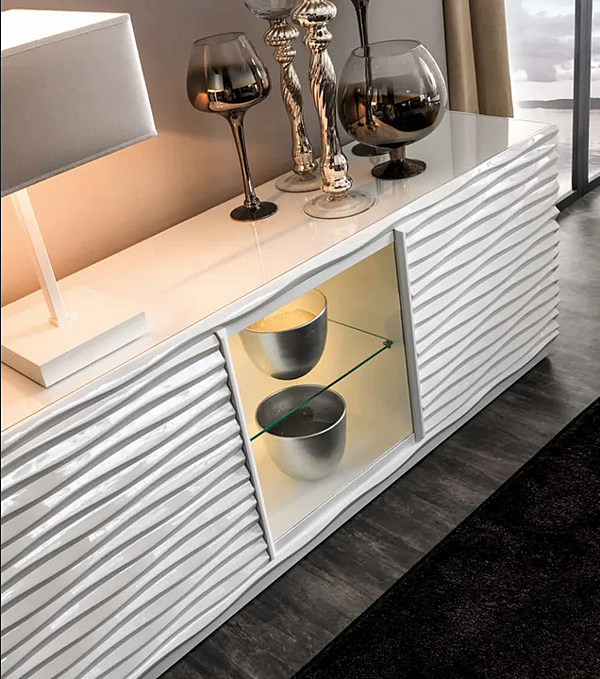 Credenza con ante in ebano CORTEZARI 455 fabbrica CORTE ZARI dall'Italia. Foto №3