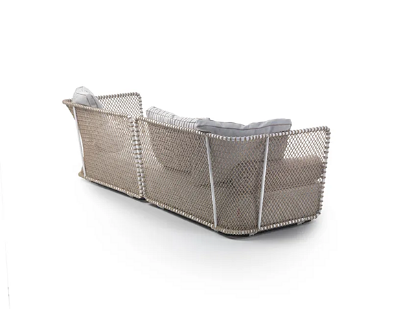Divano angolare a due posti in acciaio inox e PVC per giardino FLEXFORM OASIS fabbrica FLEXFORM dall'Italia. Foto №2