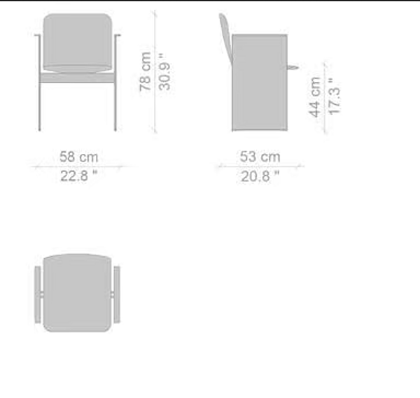 Poltrona imbottita con braccioli Flutz CASSINA fabbrica CASSINA dall'Italia. Foto №12