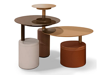 Tavolino da caffè rotondo in metallo FORMITALIA TAG