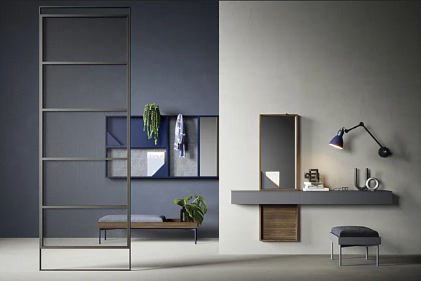 Armadio a muro con retro specchiato cubo NOVAMOBILI fabbrica NOVAMOBILI dall'Italia. Foto №3