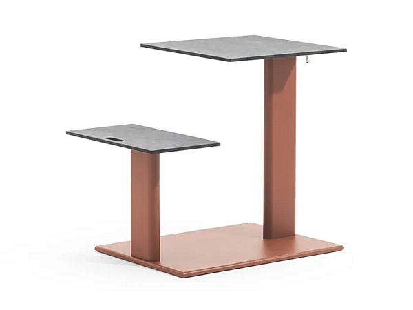 Tavolo da giardino in alluminio e HPL con seduta integrata VARASCHIN Plinto Sit Eat 24690 fabbrica VARASCHIN dall'Italia. Foto №1