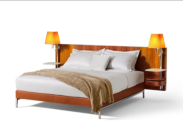 Letto matrimoniale in legno con comodini integrati CASSINA Volage Ex S Night Wood fabbrica CASSINA dall'Italia. Foto №2