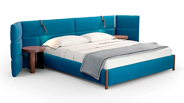 Letto matrimoniale con testata imbottita in tessuto L60 Bio Mbo CASSINA fabbrica CASSINA dall'Italia. Foto №1