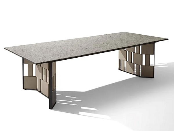 Tavolo da giardino rettangolare in marmo GIORGETTI collezione Break 88250, 88260 fabbrica GIORGETTI dall'Italia. Foto №1