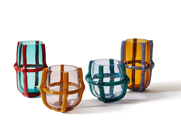 Vaso rotondo in vetro soffiato CASSINA Sestiere fabbrica CASSINA dall'Italia. Foto №2