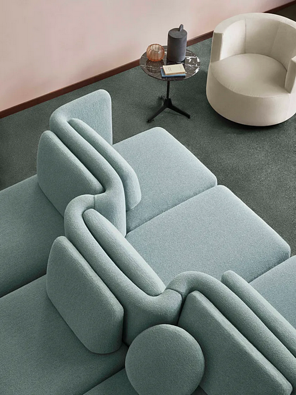 Divano modulare in tessuto Saba collezione Gala fabbrica SABA dall'Italia. Foto №9