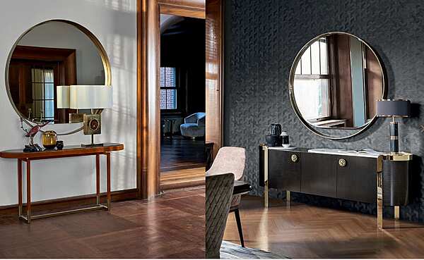 Specchio rotondo da parete con cornice OPERA CONTEMPORARY Gyselle fabbrica OPERA CONTEMPORARY dall'Italia. Foto №4