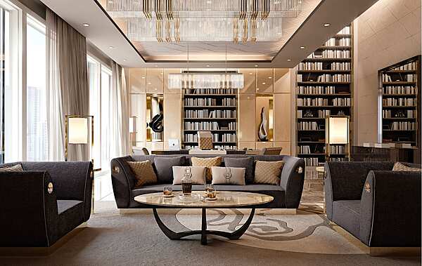 Tavolino da caffè ovale in marmo per soggiorno Symphony Infinity Bizzotto Italia fabbrica Bizzotto Italia dall'Italia. Foto №2