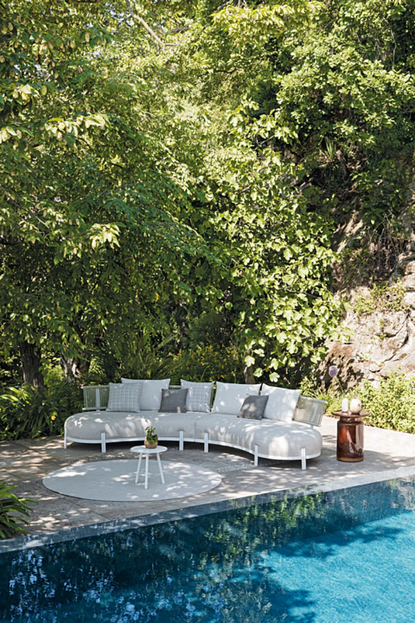 Divano curvo a 2 posti in tessuto giardino Loto Atmosphera fabbrica ATMOSPHERA dall'Italia. Foto №9