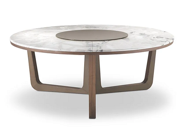 Tavolo da pranzo rotondo in marmo con lazy susan I 4 Mariani Ascot fabbrica i 4 Mariani dall'Italia. Foto №5