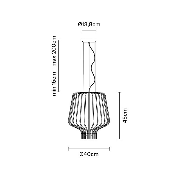 Lampada a sospensione in vetro Fabbian collezione Saya F47 A09 11 21 F47 A09/11/21 fabbrica Fabbian dall'Italia. Foto №4
