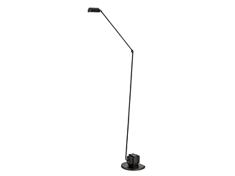 Lampada da terra in metallo regolabile con dimmer Lumina Daphine 02L