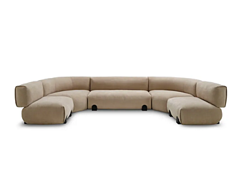 Divano angolare in tessuto Simposio Saba