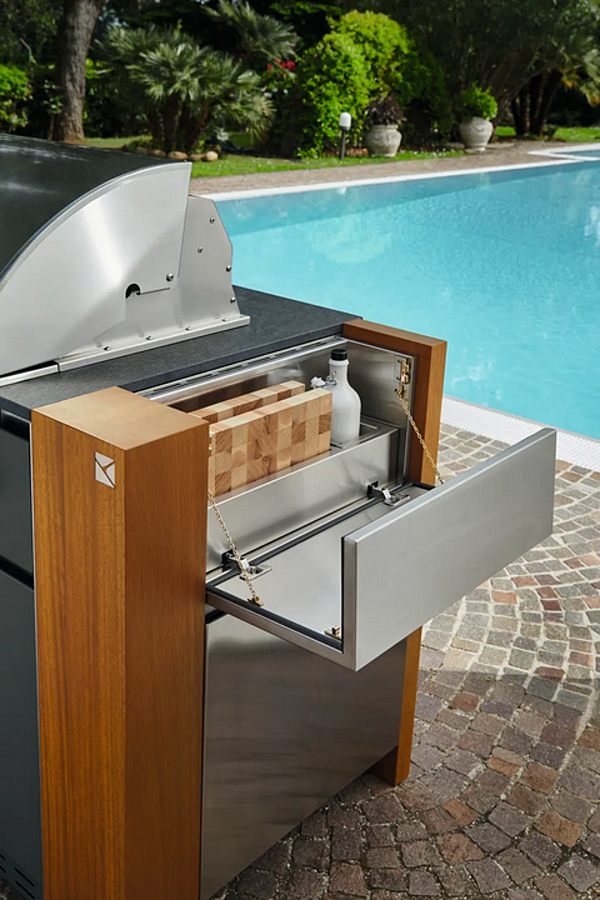 Cucina da esterno in acciaio Aster Cucine Outdoor 401708 fabbrica Aster Cucine dall'Italia. Foto №6