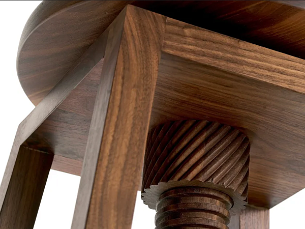 Sgabello in legno massello regolabile in altezza Invito C 140 DALE fabbrica Dale Italia (by Cantiero) dall'Italia. Foto №3