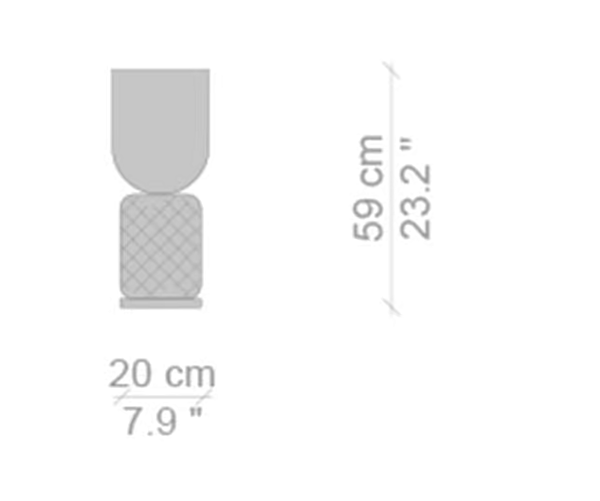 Lampada da tavolo in vetro soffiato con base in marmo CASSINA Ficupala fabbrica CASSINA dall'Italia. Foto №9