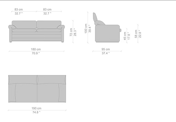 Divano a tre posti con schienale imbottito CASSINA Maralunga 675 fabbrica CASSINA dall'Italia. Foto №20