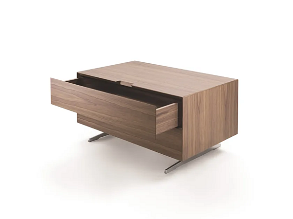 Tavolino da notte rettangolare in noce con cassetti FLEXFORM PIUMA fabbrica FLEXFORM dall'Italia. Foto №3