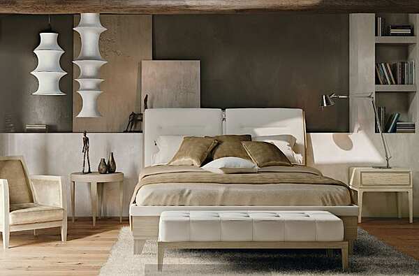 Letto matrimoniale imbottito con testiera alta | SEGRETI S993 di ARTE BROTTO fabbrica Arte Brotto dall'Italia. Foto №1
