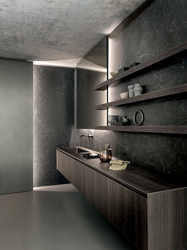 Set di mobili da bagno in laminato Skill MODULNOVA fabbrica Modulnova dall'Italia. Foto №2