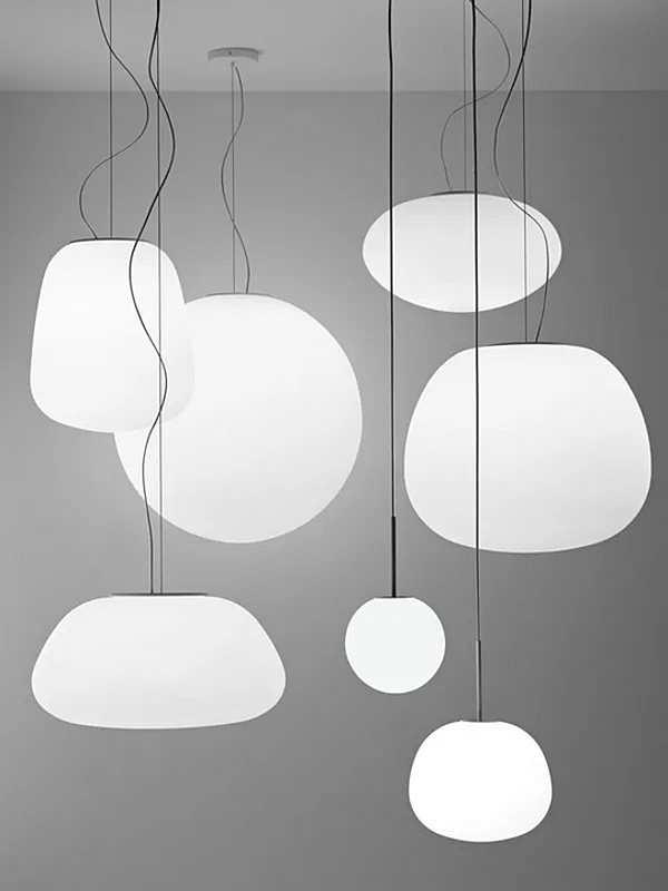 Lampada a sospensione in vetro Lumi Poga Fabbian fabbrica Fabbian dall'Italia. Foto №4