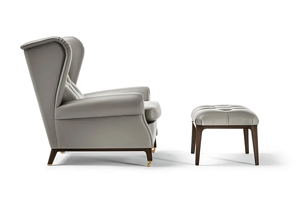 Poltrona in pelle trapuntata con braccioli 2019 POLTRONA FRAU fabbrica POLTRONA FRAU dall'Italia. Foto №10