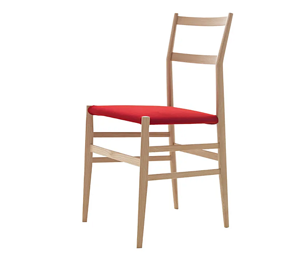 Sedia in legno con schienale imbottito CASSINA 699 Superleggera fabbrica CASSINA dall'Italia. Foto №2