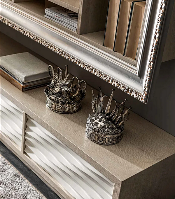 Credenza in rovere con cassetti CORTEZARI Ebon 439 fabbrica CORTE ZARI dall'Italia. Foto №3