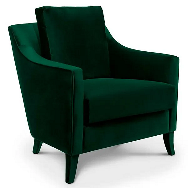Poltrona in velluto con braccioli BRABBU Como fabbrica BRABBU dall'Italia. Foto №2