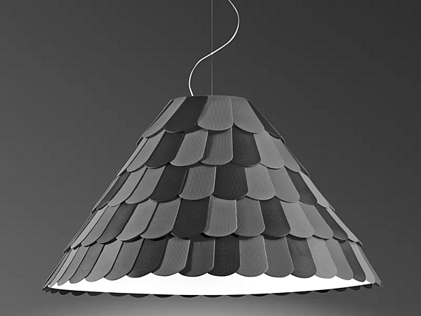 Lampada a sospensione in plastica Fabbian Roofer fabbrica Fabbian dall'Italia. Foto №1