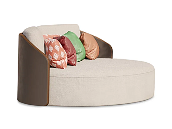 Divano da giardino rotondo a 2 posti in tessuto Winston FORMITALIA fabbrica FORMITALIA dall'Italia