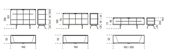Credenza in metallo con ante Pandora Gallotti&Radice fabbrica Gallotti & Radice dall'Italia. Foto №4