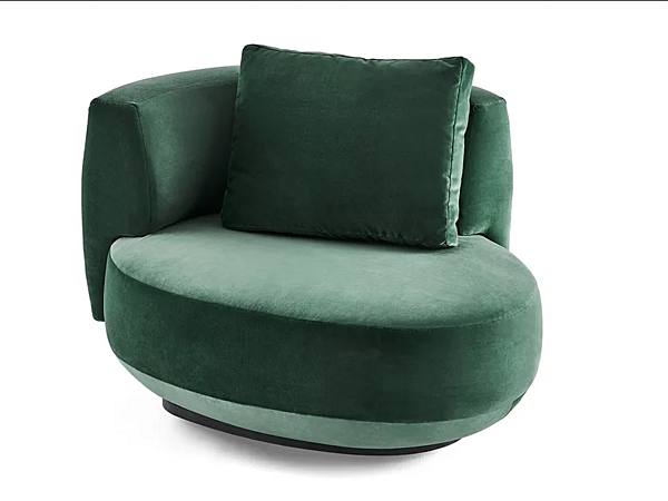 Poltrona girevole in tessuto imbottito Audrey Gallotti&Radice fabbrica Gallotti & Radice dall'Italia. Foto №1