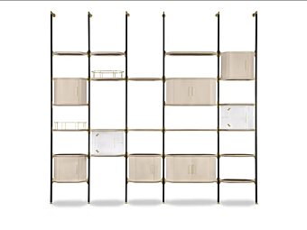 Libreria in legno Baxter collezione Libelle fabbrica BAXTER dall'Italia