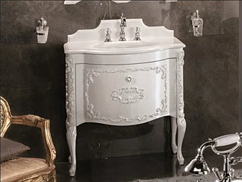 Unità lavabo in legno a terra con cassetti Murano Gaia Mobili fabbrica GAIA dall'Italia