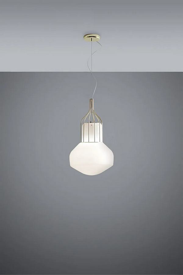 Lampada a sospensione in vetro soffiato Fabbian collezione Aerostat fabbrica Fabbian dall'Italia. Foto №4