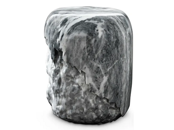 Sgabello in marmo Carrara basso BRABBU Yoho fabbrica BRABBU dall'Italia. Foto №2