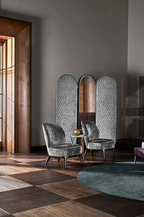 Poltrona imbottita con gambe in legno Nicole OPERA CONTEMPORARY 49039 fabbrica OPERA CONTEMPORARY dall'Italia. Foto №2