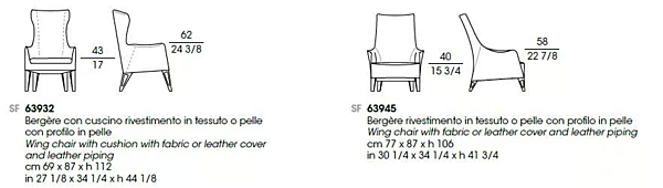 Poltrona in pelle con braccioli Mobius GIORGETTI fabbrica GIORGETTI dall'Italia. Foto №6